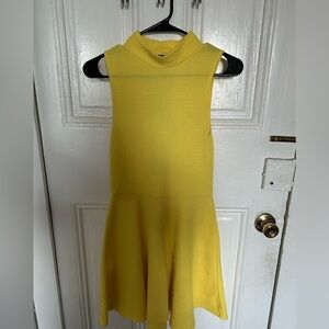 Snap Yellow floral Mini Dress